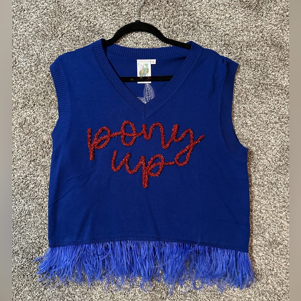 SMU Queen of Sparkles Feather Tank